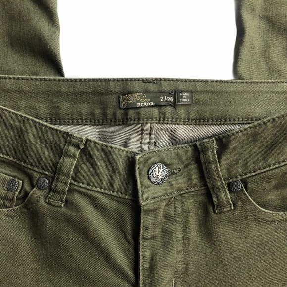 Prana Kara Jeans Cargo Green Size 26 - Picture 6 of 9